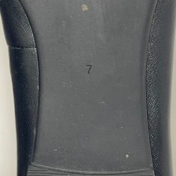 Tory Burch Benton Ballet Flats - Black Nappa Leather - Gold Tone - Size 7 - Picture 8 of 8